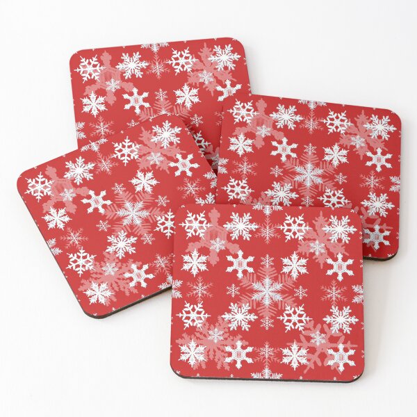 Item preview,  Snowflakes pattern 1 in Red designed and sold by FatSlugDesigns.