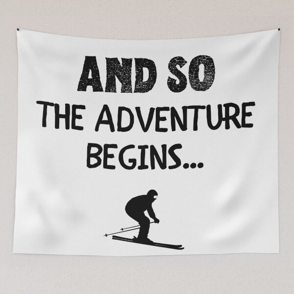Item preview, Skiing: And so the adventure begins designed and sold by TheGreenGoat.