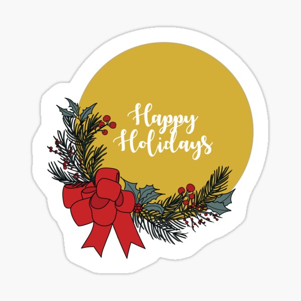 Happy Holidays Sticker
