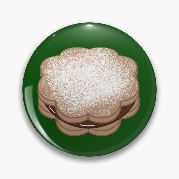 Item preview, Delicious cookie with chocolate filling and icing sugar on the top designed and sold by ghostflowerl.