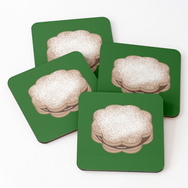 Item preview, Delicious cookie with chocolate filling and icing sugar on the top designed and sold by ghostflowerl.