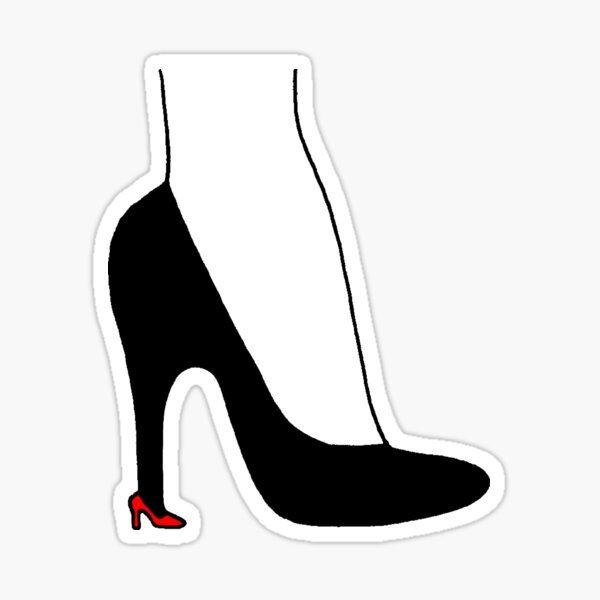 Red Black High Heel Shoe Stickers - 24 Results