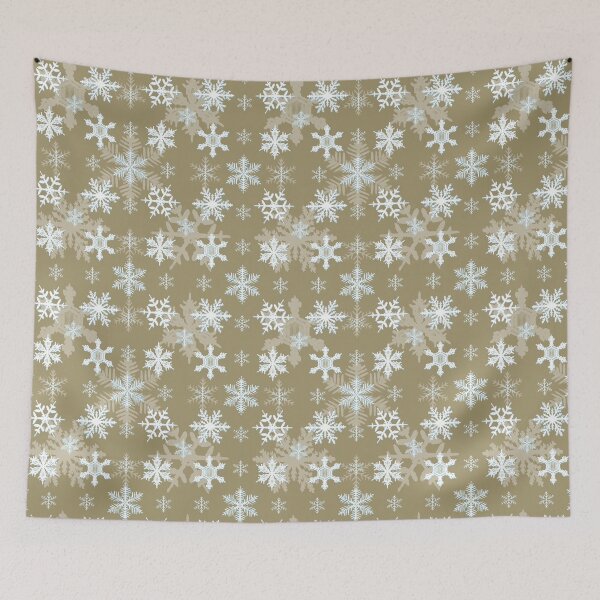 Item preview, Snowflakes pattern 1 in gold designed and sold by FatSlugDesigns.