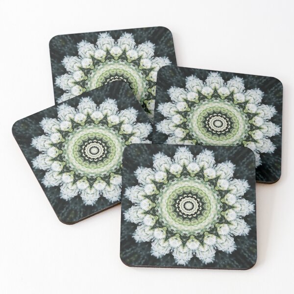 Item preview, Snow crystal fractal blue and grewn designed and sold by Digibee.