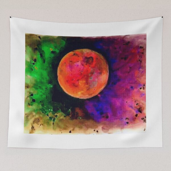 Item preview, Space painting colorful planet designed and sold by horseaddicted.