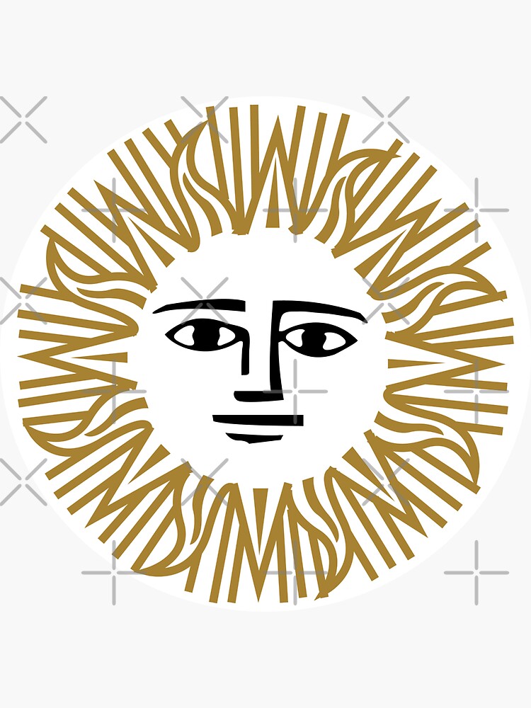 Vintage Sun Sticker For Sale By Aj4787 Redbubble