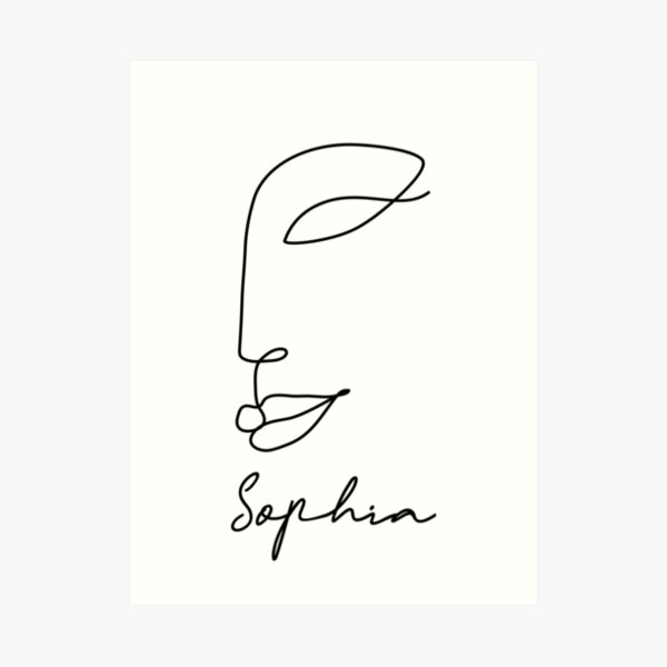 Sophia Name Art Prints Redbubble