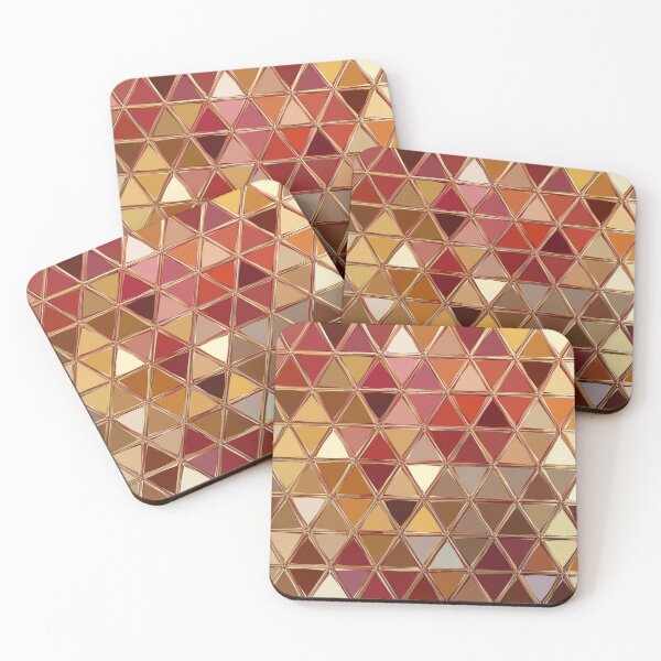 Item preview,  Geometric shapes-triangle-plastic- red and gold shades . designed and sold by wiwiart.