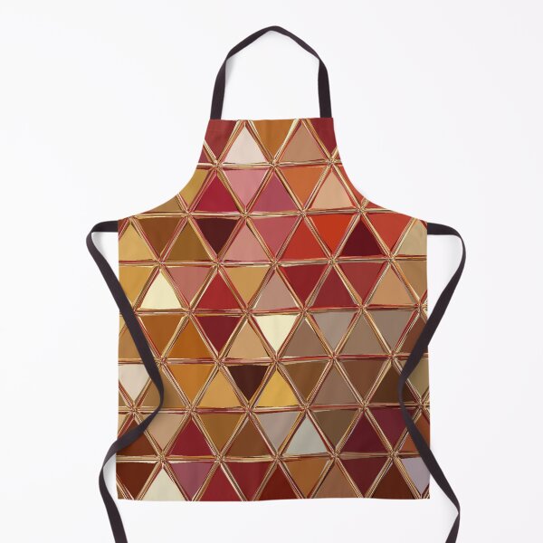 Item preview,  Geometric shapes-triangle-plastic- red and gold shades . designed and sold by wiwiart.