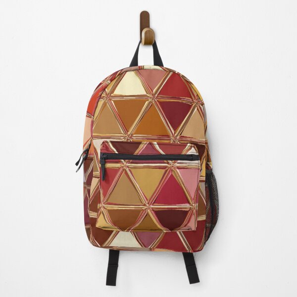 Item preview,  Geometric shapes-triangle-plastic- red and gold shades . designed and sold by wiwiart.