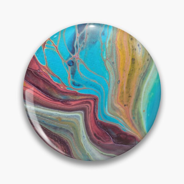 Item preview, Aurora Rising acrylic pour designed and sold by scsdesignsco.