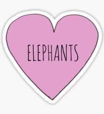 Elefantenliebe Sticker