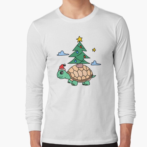 Turtle Christmas T-Shirt, Christmas Turtle Wrapped in Festive Lights, Gift for Turtle lovers, Sea Turtle lovers, Turtle Tees