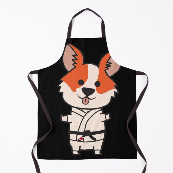 Artikelvorschau, Corgi Jiujitsu auf Schwarz entworfen und verkauft von Christopher Cortez.