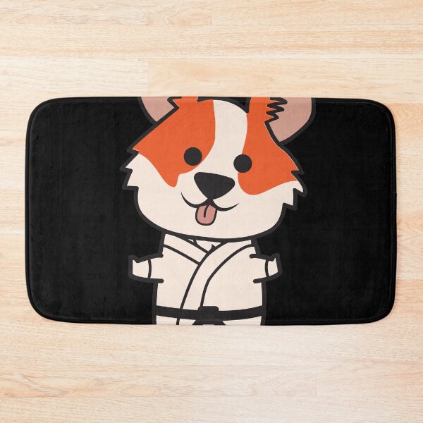 Artikelvorschau, Corgi Jiujitsu auf Schwarz entworfen und verkauft von Christopher Cortez.