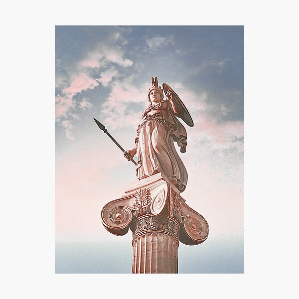 Athena Statue at the Academy of Athens Photographic Print