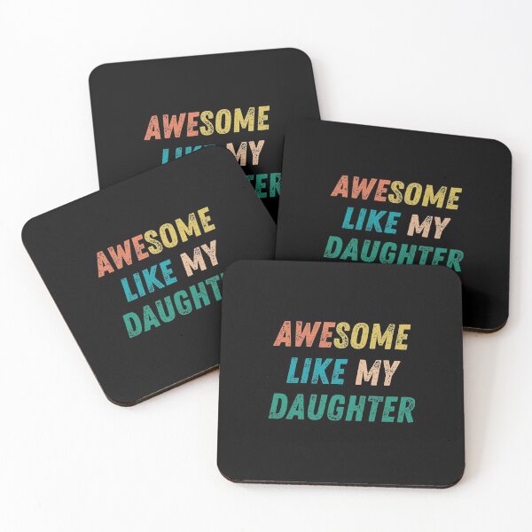 Item preview, AWESOME LIKE MY DAUGHTER Funny Father's Day Gift Dad Men designed and sold by wapix.