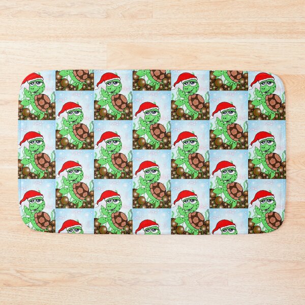 Item preview, A cute sea turtle has a happy Christmas  designed and sold by Shirley cute art .