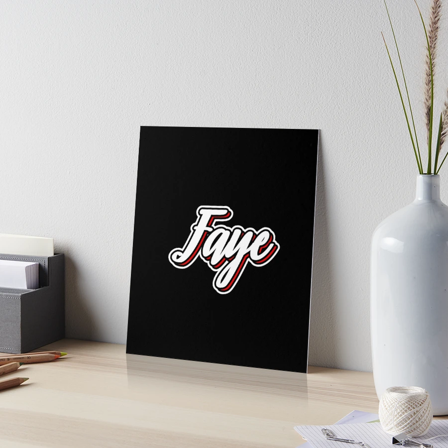 Faye first name - hand lettering design