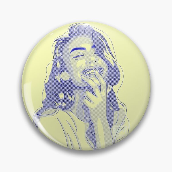 Item preview, Pretty girl smiling in halftone designed and sold by ghostflowerl.