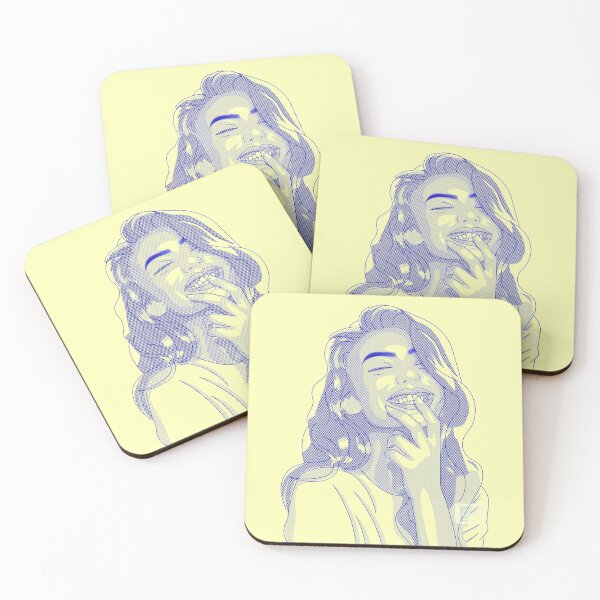 Item preview, Pretty girl smiling in halftone designed and sold by ghostflowerl.