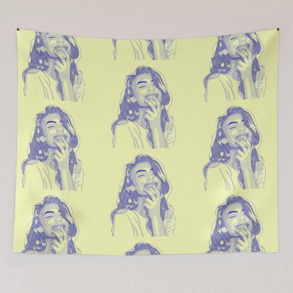 Item preview, Pretty girl smiling in halftone designed and sold by ghostflowerl.