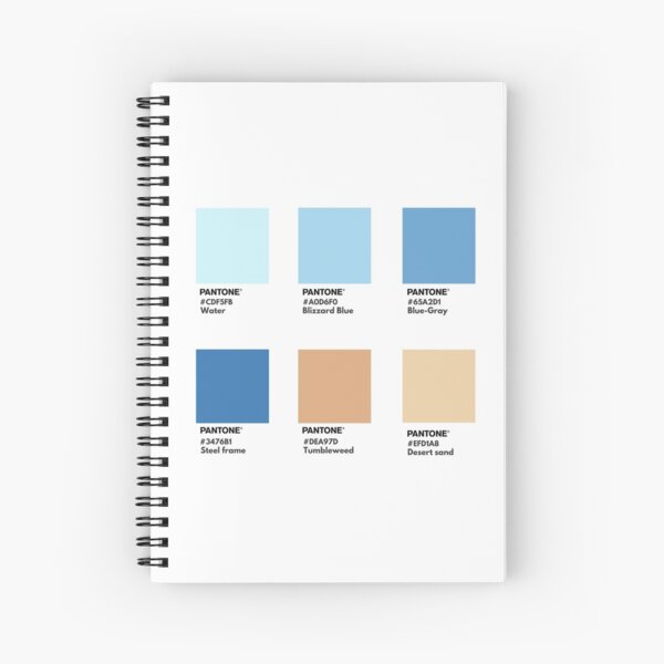 Pastel blue pantone color swatch | Spiral Notebook