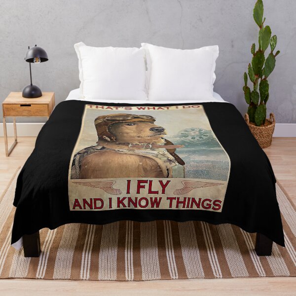 Item preview, Golden Retriever Pilot That's What I Do I Fly And I Know Things designed and sold by DebraGiftShop.