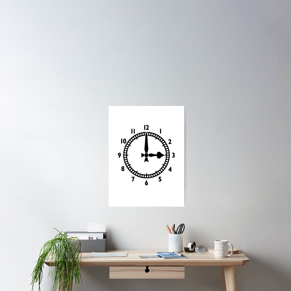 " Highbury Clock End (B&W)" Poster by Confusion101 Redbubble