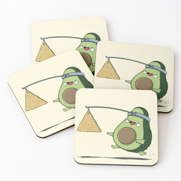 Item preview, Avocado running burning food calories sport motivation funny designed and sold by QueenVelvet.