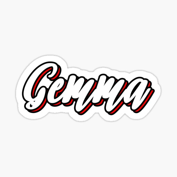 gemma-first-name-hand-lettering-design-sticker-by-sulies-redbubble