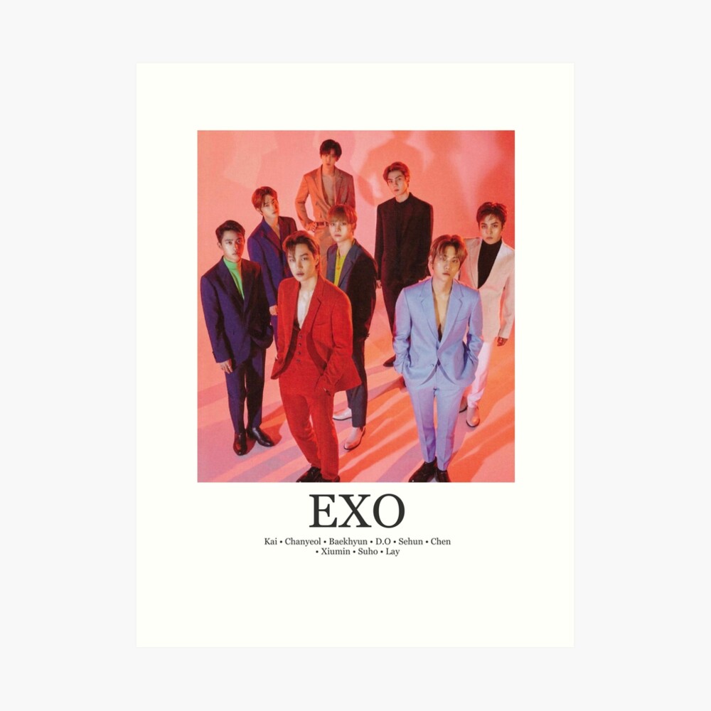 EXO minimalist poster
