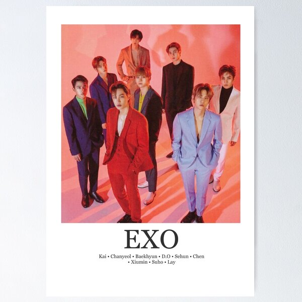 Artikel-Vorschau von EXO minimalistisches Plakat, designt und verkauft von Linnea ..