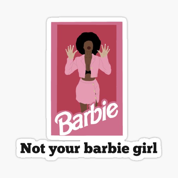 "Not your barbie girl" Sticker by Jennyaesthetic Redbubble