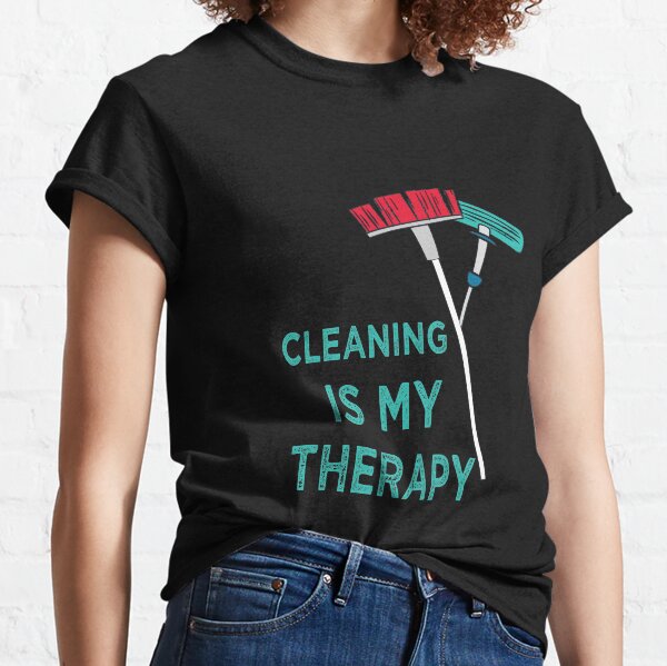 Item preview, Cleaning is My Therapy Housekeeping Humor  Funny Housework designed and sold by LANANIL.