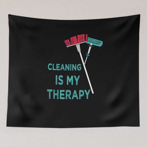 Item preview, Cleaning is My Therapy Housekeeping Humor  Funny Housework designed and sold by LANANIL.