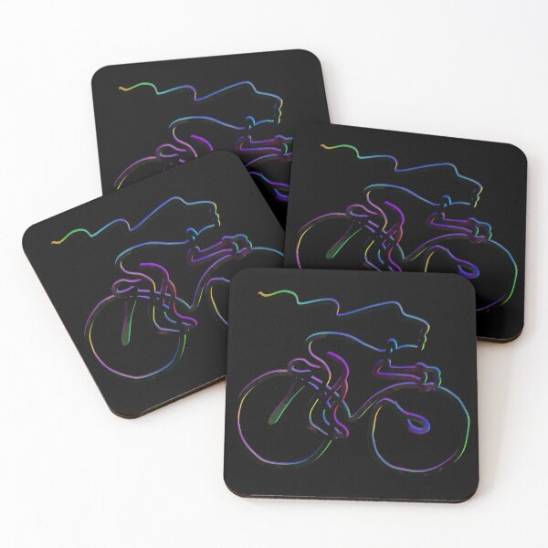 Item preview, A Really Cool One Line Drawing From A Cyclist who is cycling. designed and sold by Zwembad Vergelijker.