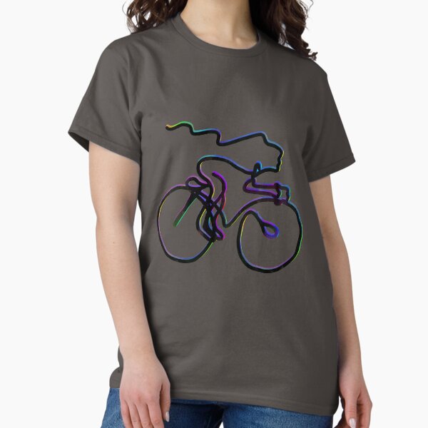 Item preview, A Really Cool One Line Drawing From A Cyclist who is cycling. designed and sold by Zwembad Vergelijker.