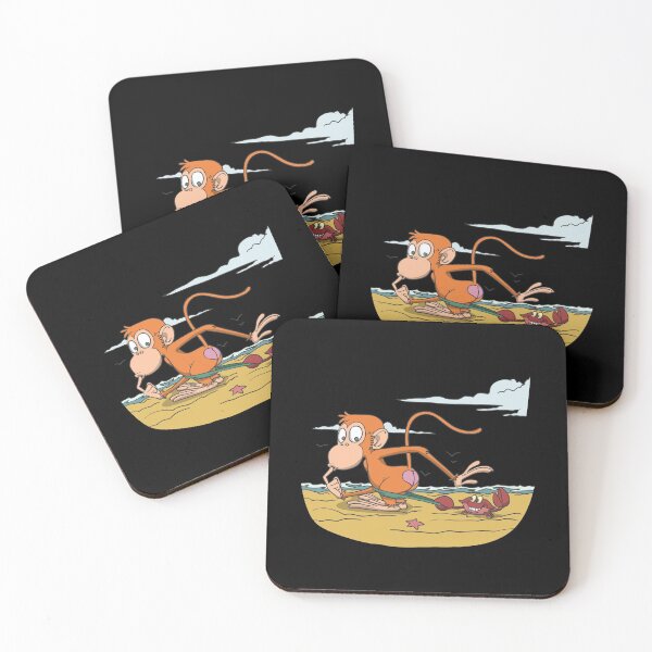 Item preview, Monkey on the beach with crab designed and sold by Monkey Ful.