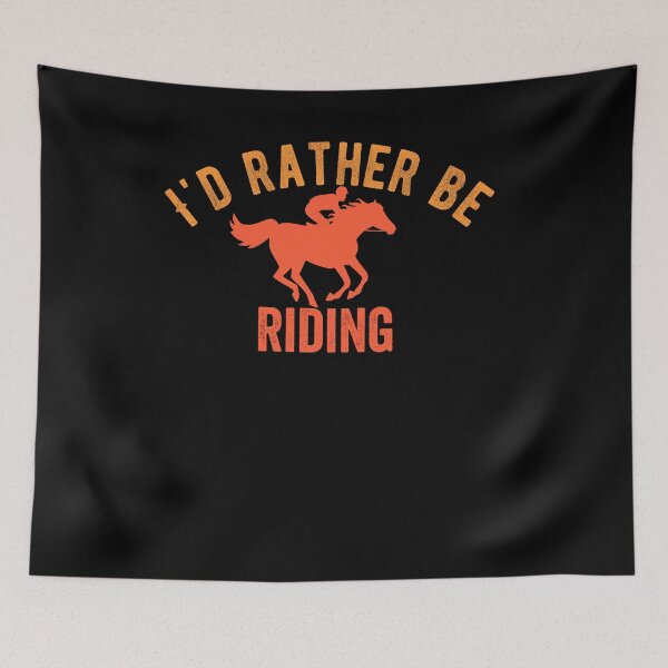 Item preview, I'd Rather Be Riding Equestrianism Retro Vintage designed and sold by aymen assassi.