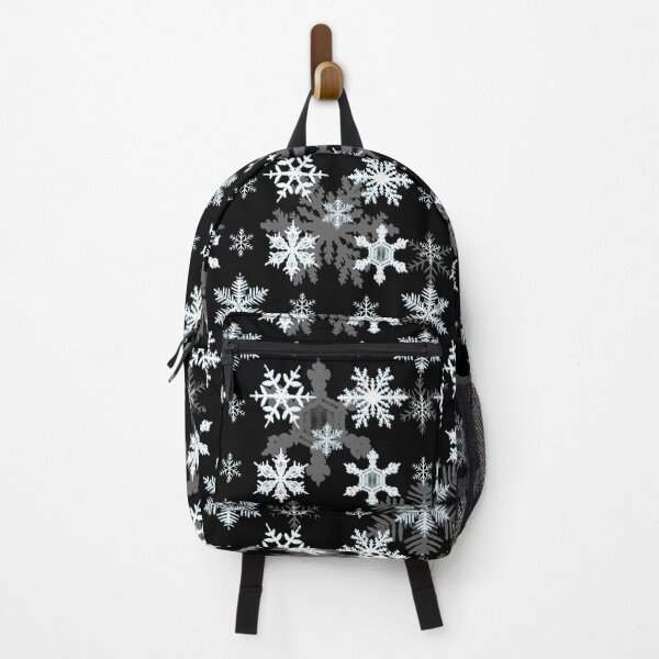 Item preview, Snowflakes pattern 1 in black designed and sold by FatSlugDesigns.