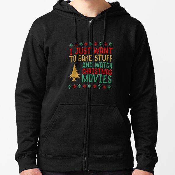 hallmark wearing sweatshirt