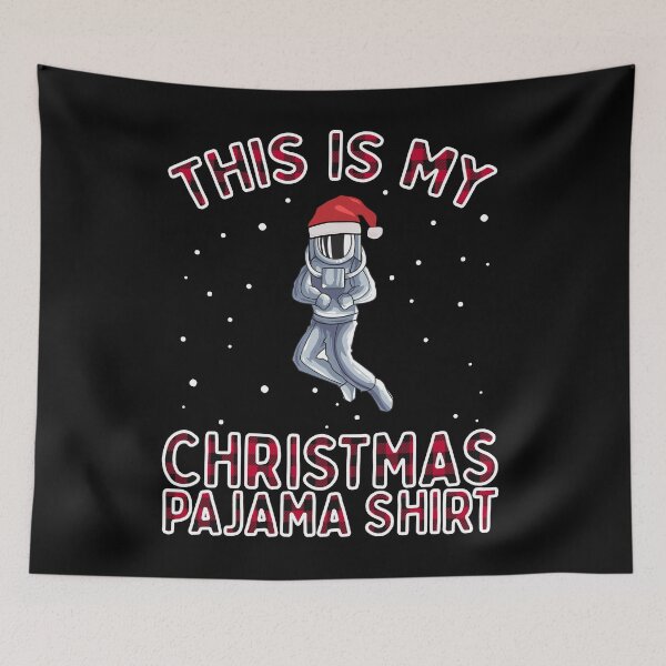 Aperçu de l'œuvre Ceci est mon pyjama de Noël pyjama astronaute espace pyjama créée et vendue par VDKMerch.