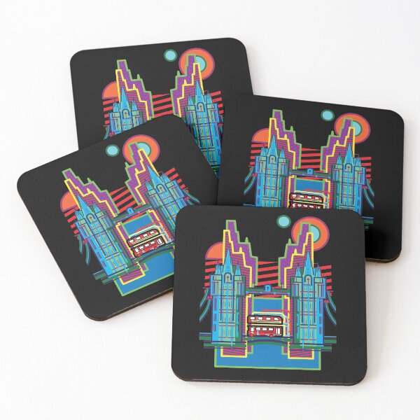 Item preview, Funky London tower bridge and double decker bus designed and sold by eddotl.