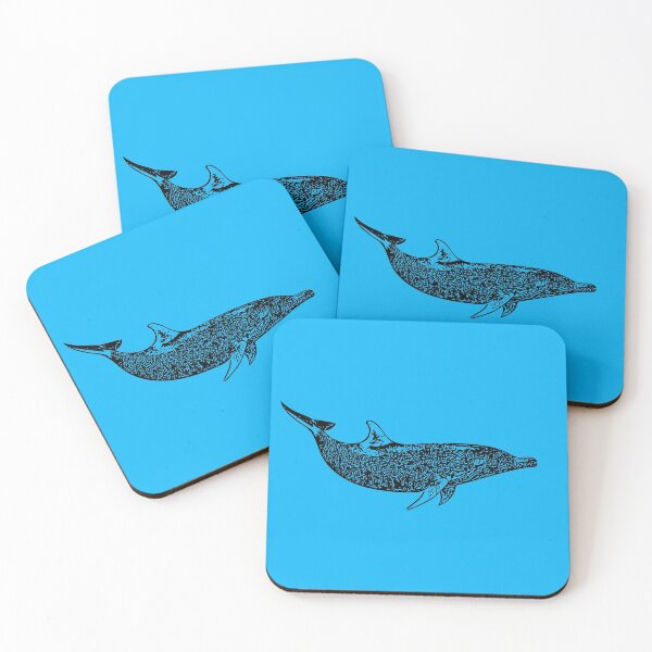Item preview, Atlantic Spotted Dolphin Black Print designed and sold by designsasstultd.