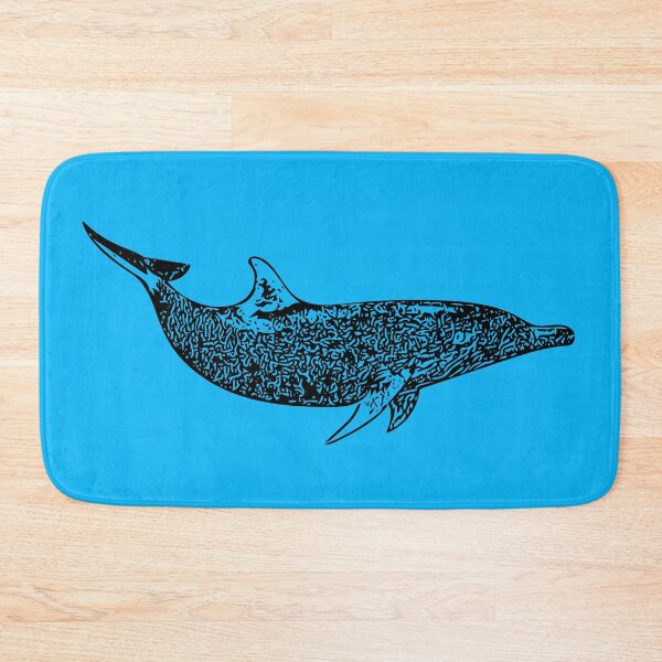 Item preview, Atlantic Spotted Dolphin Black Print designed and sold by designsasstultd.