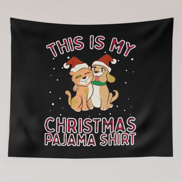 Item preview, This Is My Christmas Pajama Shirt Cat Dog Funny Xmas Gift designed and sold by VDKMerch.