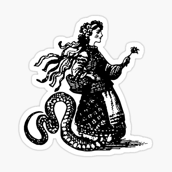 Ukrainian Witch Demonology Sticker
