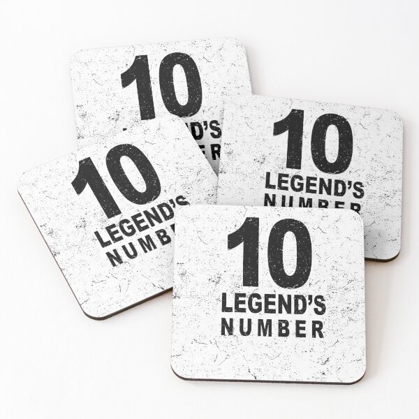 Item preview, Legend's Number 10 distressed in white designed and sold by Roy Store.
