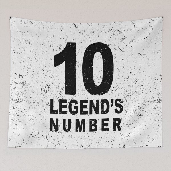 Item preview, Legend's Number 10 distressed in white designed and sold by Roy Store.